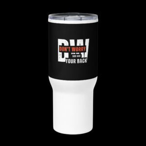 Travel mug with a handle